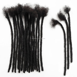 0.6cm di spessore 20 ciocche/confezione <span class=keywords><strong>capelli</strong></span> umani Dreadlocks estensioni dei <span class=keywords><strong>capelli</strong></span> regolari Locs <span class=keywords><strong>extension</strong></span> per donna e uomo di colore - Product Image 2