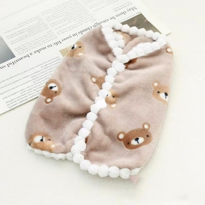 Chaleco de Terciopelo para Perro con Estampado de Animales de Dibujos Animados, Ropa Cómoda para Mascotas de Otoño e Invierno - Product Image 2