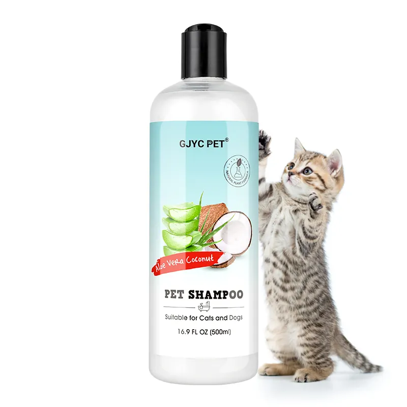 Solfato libero cappotto riccio cane Shampoo decangler cane Shampoo sbiancante detergente Shampoo per cani pulci e zecche