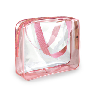 Individuelles Logo, Mindestbestellmenge 3 Stück, transparente Tragetasche, wasserdichte Kosmetiktasche, strapazierfähige PVC-Reisetasche, transparente PVC-Kosmetiktaschen - Product Image 2