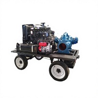 Pompe mobile d'irrigation agricole 14Sh-6A à moteur diesel, 800L/min, grand débit, haute pression, monophasée, double aspiration, OEM 1