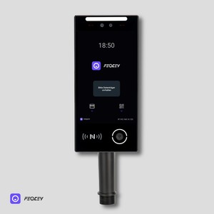 FCV4906 AI reconnaissance faciale contrôle d'accès NFC RFID 13.56 QR IP66 POE WIFI Vision nocturne IP logiciel de présence de temps de nuage gratuit - Product Image 2