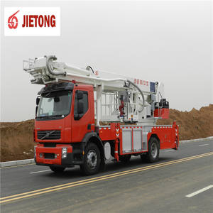 Célèbre lutte contre l'incendie JIETONG marque 32m hauteur de travail Aérien hydraulique nacelle élévatrice à flèche articulée <span class=keywords><strong>camion</strong></span> de <span class=keywords><strong>pompier</strong></span> À Vendre - Product Image 1