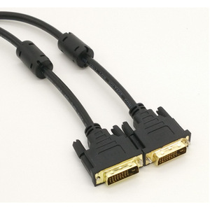 Cable DVI 24+1 Macho a Macho, Chapado en Oro, Conexión para Monitor, Resolución 1080P, Revestimiento de PVC con Blindaje Trenzado - Product Image 1