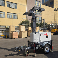 Projecteurs de chantier AC230V, moteur diesel Kubota Z482, 224000lm, projecteur diesel LED pour l'éclairage de chantier