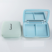 Petite Palette d'ombres à paupières magnétique personnalisée, Palette vide avec boîte d'ombres à paupières miroir