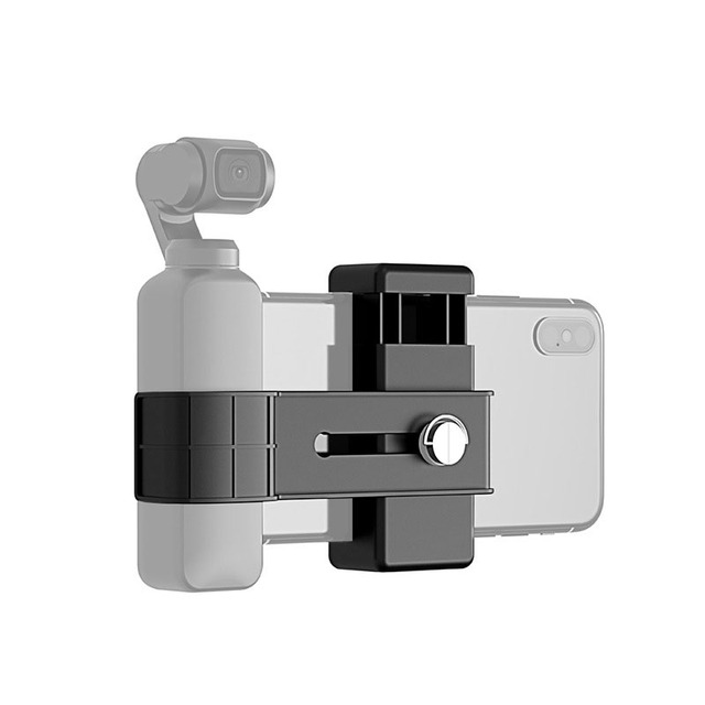 PULUZ Phone Mount Bracket Holder with L-Plate Quick Release System for OSMO Pocket/Pocket 2 Compatible Smartphones 56-85mm