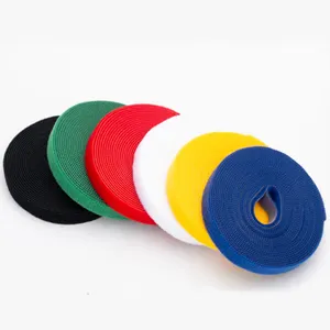 Hook And Loop Tape Band Nylon Back To Back Cable Tie For Wire And Cable Binding