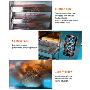 Fours à gaz commerciaux en acier inoxydable pour boulangerie à vendre / Fours de boulangerie commerciaux / Fours de boulangerie industriels - Product Image 2