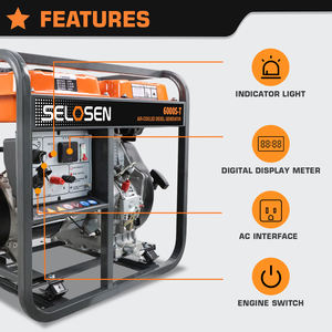 גנרטור דיזל אינברטר 5 קילוואט, 296 סמ\"ק, 192F, נייד, תעשייתי, 5 קילוואט. - Product Image 4