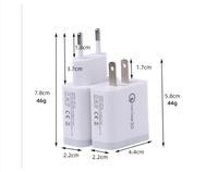 Pengisi Daya Cepat USB Tunggal Tahan Api PD 3.0 dengan Steker US, Adaptor Perjalanan USB untuk Pengisian Cepat Ponsel