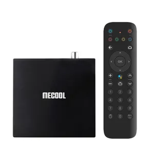 Mecool kt1 DVB-TT2 एंड्रॉइड 10 टीवी बॉक्स एंड्रॉइड 10.0 स्मार्ट 4k मीडिया प्लेयर एम्लॉजिक s905x4 v1 2t2r दोहरी वाई