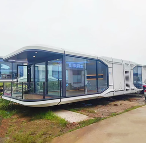 Modular Glass Curtain Wall container lớp học mở rộng cách âm Glass con an toàn góc rộng rãi nội thất - Product Image 2