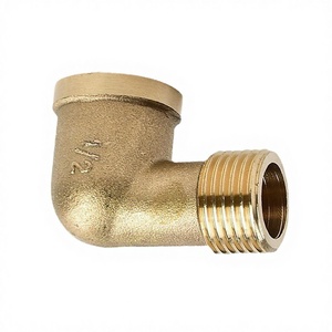 Conexiones de Tubería Roscadas de Latón Forjado Macho, de Baja Presión, Pulidas, para Fontanería, OEM, en Pulgadas - Product Image 2