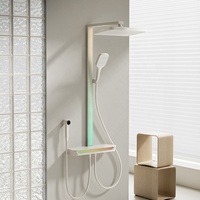 Fabrieksprijs Nieuw Messing Luxe Indoor Moderne Digitale Verstelbare Regendouche Systeem Smart Badkamer Douchesysteem Set Voor Thuis