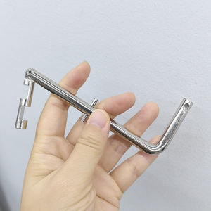 Drop Key <span class=keywords><strong>General</strong></span> Emergency Elevator Door Triangle Key Fireman Brigade Security Plus Lift Key Locksmith Tool Acero inoxidable-9906 - Product Image 2