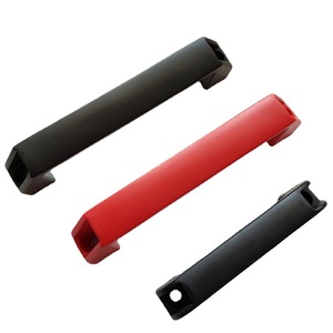 Furniture Handle Square Plastic Drawer Cabinet Door Industrial Durable Frosted <b>Black</b> Red - Product Image 1