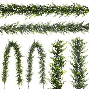 Guirlande de verdure artificielle Guanyi en eucalyptus de 1,80 m pour décorations intérieures et extérieures, plafond, balcon, mur - Product Image 1