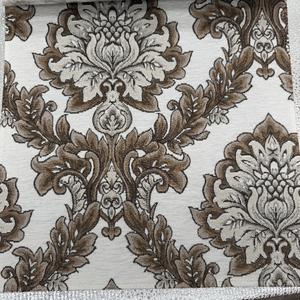280cm Width Classic European <strong>Damask</strong> Design Black White Color Woven 100% Polyester Textured Interior Decor Jacquard Wall Covering - Product Image 1