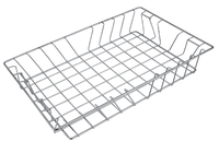 Panier de rangement en fil d'acier inoxydable pour usage domestique et industriel-Conception durable et peu encombrante