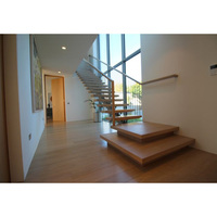Escalier à un seul niveau à usage résidentiel, en métal, avec poutre centrale, pour appartement/hôtel