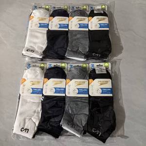 <span class=keywords><strong>Lot</strong></span> de chaussettes en surplus en liquidation – Qualité excellente, respirantes, style décontracté, chaussettes courtes de saison, couleur blanche, tricot fines pour hommes - Product Image 3