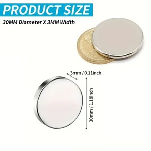 Bolso Magnético Bouton Magnétique Néodyme N42 Aimant 12X12mm Bloc Aimant Mur à <span class=keywords><strong>Distance</strong></span> Magnétique Industriel Iman - Product Image 3
