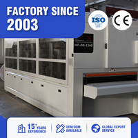 Machine de ponçage automatique de profilés de portes en bois HICAS HC-G9-1300 à 9 têtes, PLC, 1300 mm, 25,7 kW, CE