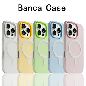 2 in 1女の子女性大好きシンプルな防爆スキンタッチマットカバーPCカラフルな磁気電話ケースiphone用16 Pro Max 15 17 - Product Image 3