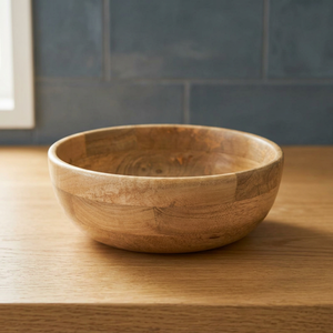 Bol à mélanger et à servir en bois de manguier naturel, fait main, élégant et polyvalent, idéal pour salades et soupes, prix export. - Product Image 3