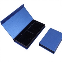 Boîte personnalisée pour cartes VIP, fabriquée sur mesure, en papier spécial, rouge, bleu, noir, pour cartes de membre, idéale pour les expositions