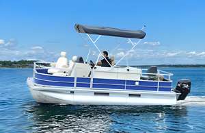 Kinocean Premium 15ft peschereccio con palangari in alluminio leggero pontone barca per spigole alimentate a Diesel lago e fiume - Product Image 2