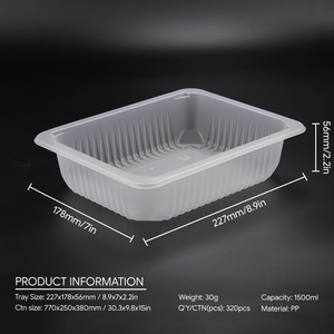 Barquette de Viande Fraîche 1500ML, Processus Blister, Personnalisée en Gros, Jetable en Plastique PP de Qualité Alimentaire - Product Image 2