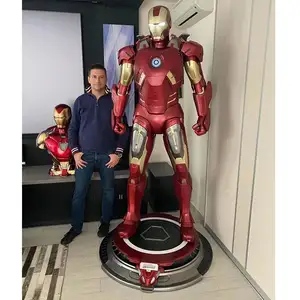 Fabrika toptan yaratıcı reçine koleksiyon el sanatları heykeli süsler oyuncaklar Marvel Ironman modeli MK7 Action Figure