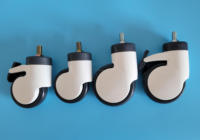 Roulettes de lit médical pivotant en Aluminium, 4 pièces, 6 pouces, meubles d'hôpital
