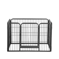 Cage pour animaux durable et facile à assembler, construction métallique, résistante à l'eau et imperméable pour une utilisation en extérieur