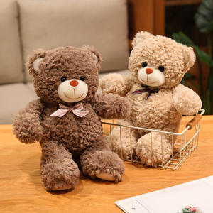 30厘米廉价彩色软毛绒泰迪熊带蝴蝶结适合拥抱定制毛绒泰迪熊 - Product Image 5