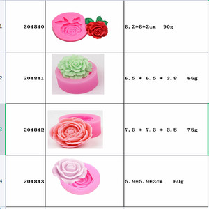 Rose Fondant Mold Set Flexible Reusable Cake Decorating Tools For DIY Chocolate Jelly Soap Plaster - Product Image 5