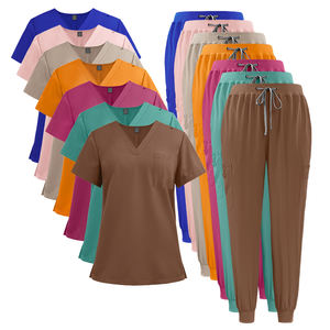 2025 été unisexe confortable tissu mince plusieurs couleurs survêtement rose hôpital médecin gommages soins infirmiers uniformes d'hôpital - Product Image 1