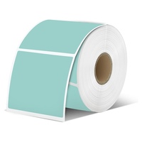 Gulungan Stiker Label Transfer Termal Printer Transfer Termal Zebra Label Warna Penuh Kertas Stiker Warna Kosong Label