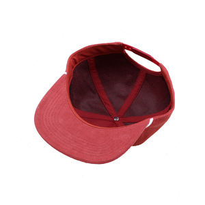 หมวกผ้าลูกฟูกพร้อมเชือก5แผงหมวกโลโก้ปักลาย - Product Image 5