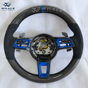 Volant en fibre de carbone de style OEM amélioré, compatible avec Porsche 911 991.2 Carrera Targa Turbo GTS <span class=keywords><strong>GT3</strong></span> <span class=keywords><strong>GT3</strong></span> <span class=keywords><strong>RS</strong></span> 2011-2019 - Product Image 4