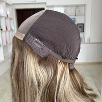 Perruque Balayage Brun Blond 5x5 Mono Top Wefts Full Cap Cheveux Humains Européens Russes Vente en Gros Prête à Expédier