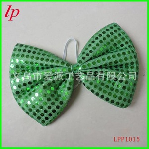 <b>Red</b> White And Blue <b>Sequin</b> Bow Tie LPP1010 Pre Tied For National Day Independence Day Decorations - Product Image 3