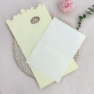 Bon marché personnalisé stock fleur personnelle gaufrage <span class=keywords><strong>origami</strong></span> manchon d'invitation de mariage avec enveloppe - Product Image 3