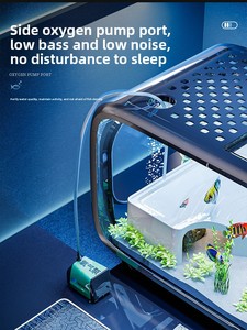 Acquario Personalizzabile con Vista Panoramica, Piccolo Habitat per Pesci, Tartarughe e Animali Acquatici, Decorazione e Esposizione per la Casa - Product Image 4