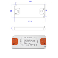 Adaptateur d'alimentation LED à tension constante ultra-plat 110v 230v vers 24v 24w, 24vdc 1a pour bande lumineuse LED