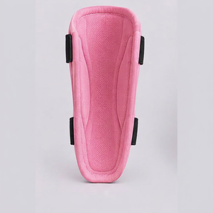 Espinilleras de Fútbol de EVA Rosa con Protección para Piernas y Cierres de Velcro - Product Image 1