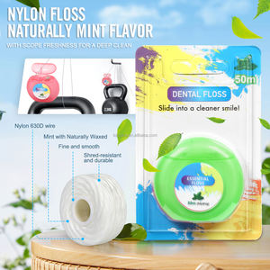Fil dentaire en nylon pour les soins bucco-dentaires Dissolvant de plaque pour les dents Facile à utiliser Nettoyage en profondeur résistant aux déchets pour adultes et enfants - Product Image 3