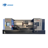 Tour à métaux CNC 1000mm avec tourelle à 12 stations et lit incliné Système GSK 700 Tour CNC à lit incliné TCK